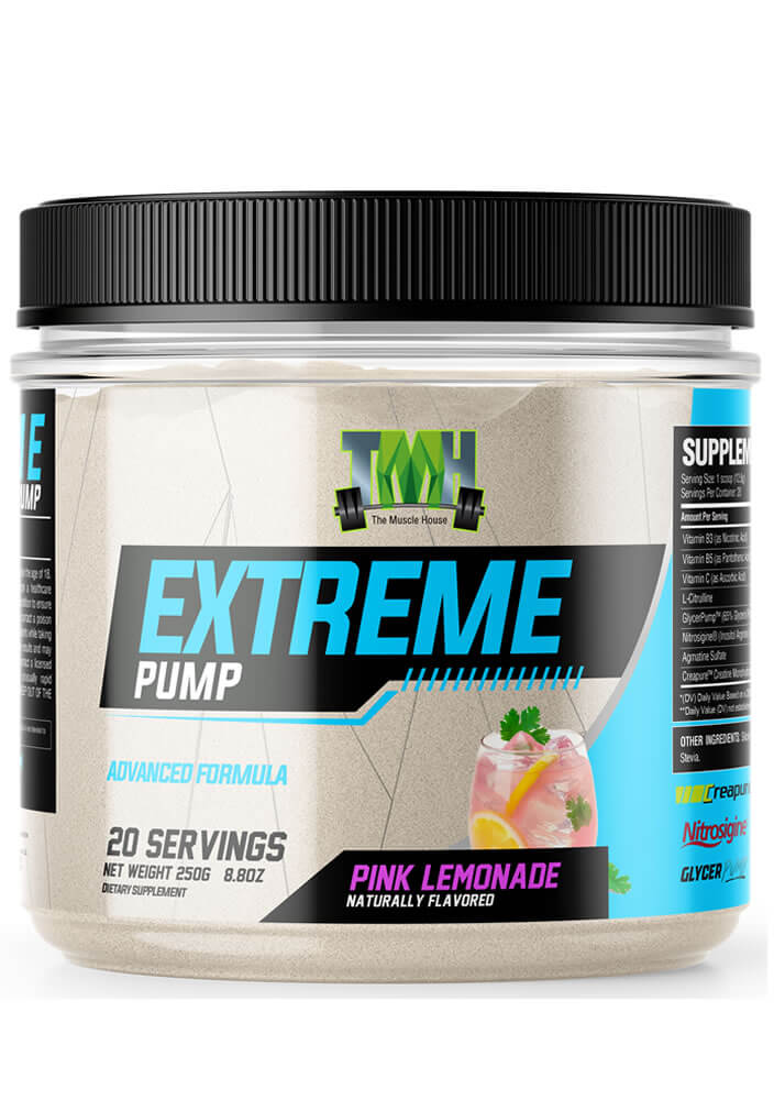 extreme pump all natural pink lemonade dietary supplement